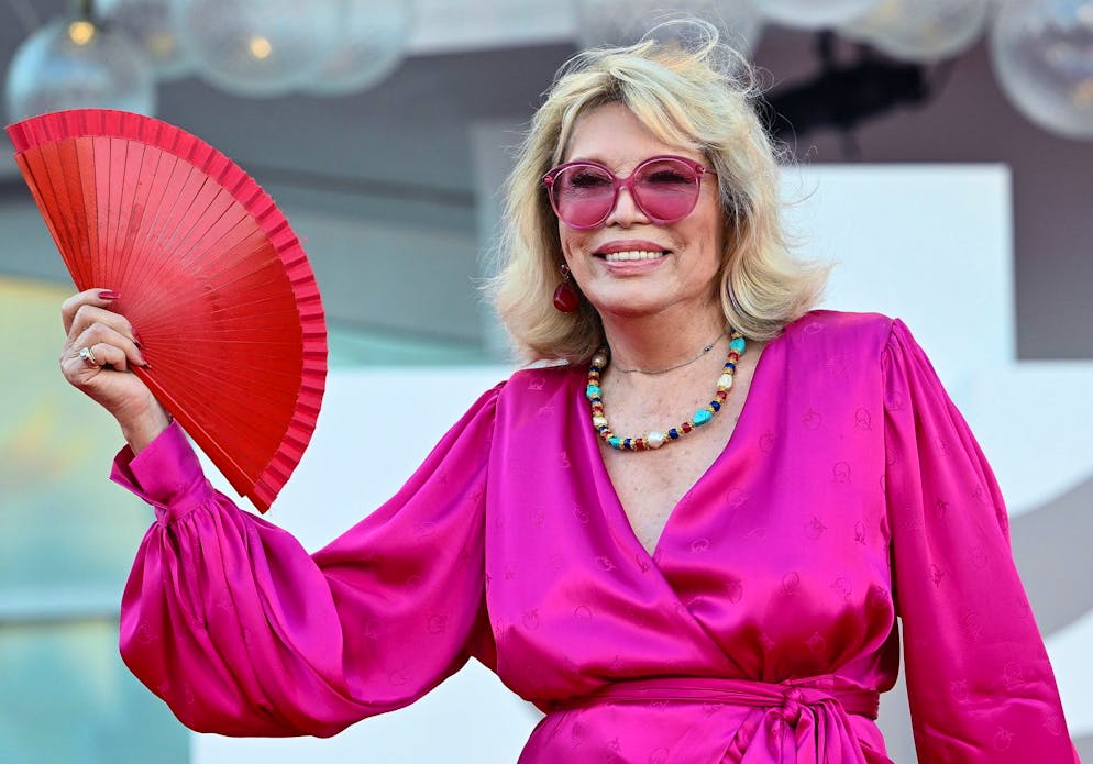 La cantante Amanda Lear (foto d'archivio).