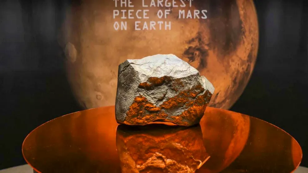 The New York auction house Sotheby's recently auctioned off the Mars meteorite to an unknown private individual for 5.3 million dollars. (archive picture)