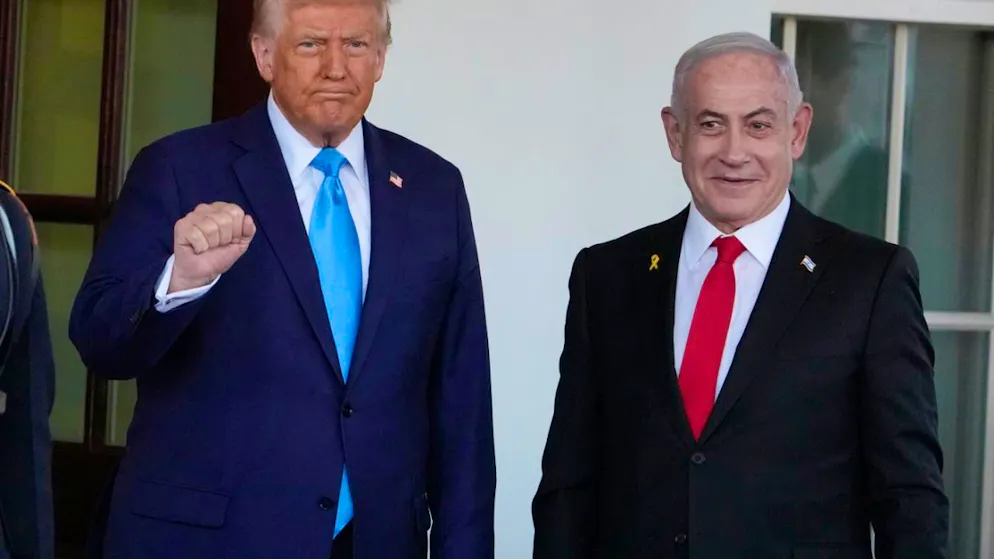Il presidente americano Donald Trump (a sinistra) considera se stesso e il premier israeliano Benyamin Netanyahu «eroi di guerra». (fot d'archivio)