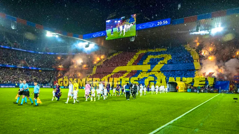 Basel only draw first leg of play-off tie - Gallery. A magical Champions League run-in is what FCB are hoping for this fall. The Muttenzer curve with a great choreo