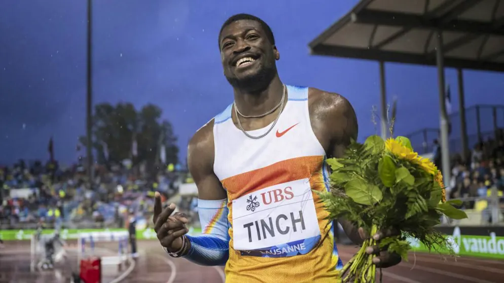 Tinch glänzt über die Hürden, Lyles über 100 m erneut geschlagen - Gallery. Hat nach seinem überzeugenden Sieg über 110 m Hürden gut lachen: Cordell Tinch
