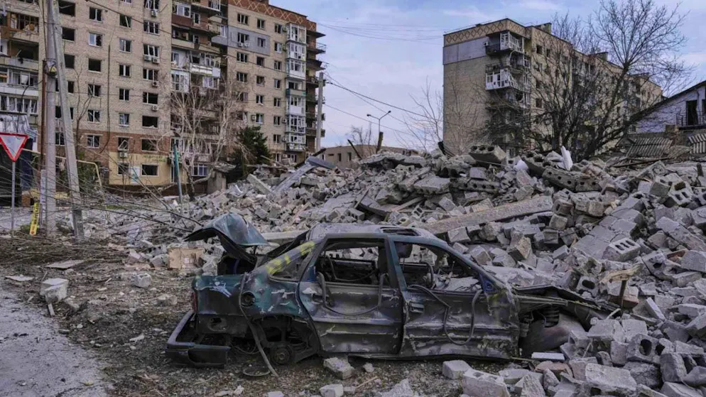 HANDOUT - The destruction in Pokrovsk in the Donetsk region. Photo: Iryna Rybakova/Ukrainian 93rd Mechanized brigade/AP/dpa/Archive image