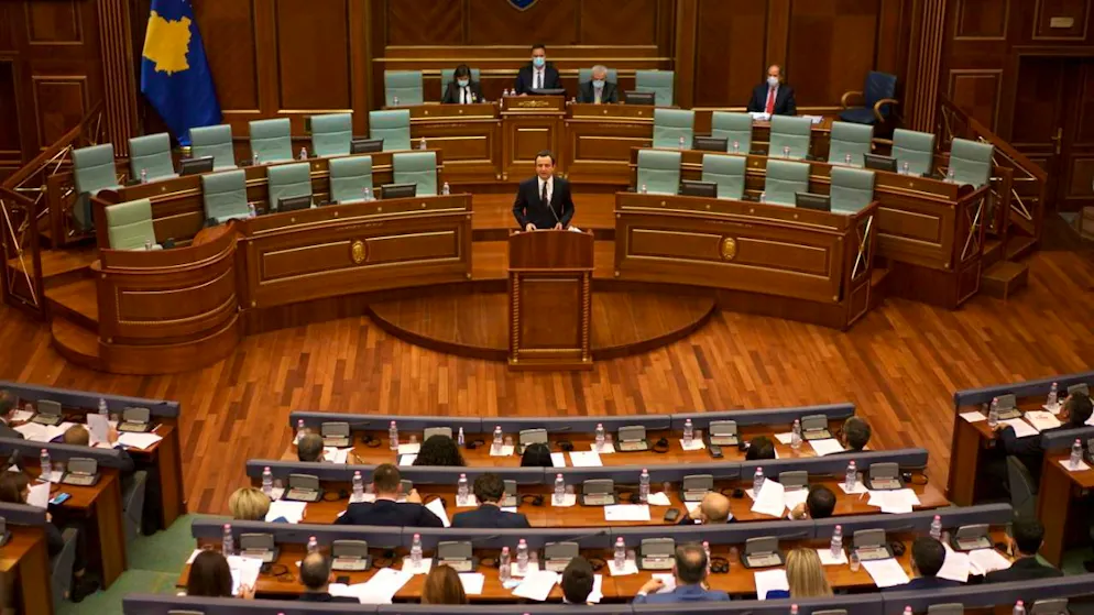 Il parlamento kosovaro in una foto d'archivio