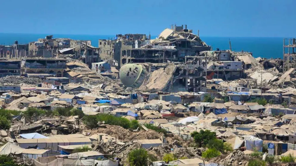 A view of tents housing Palestinians displaced by the Israeli military offensive. Photo: Omar Ashtawy/APA Images via ZUMA Press Wire/dpa