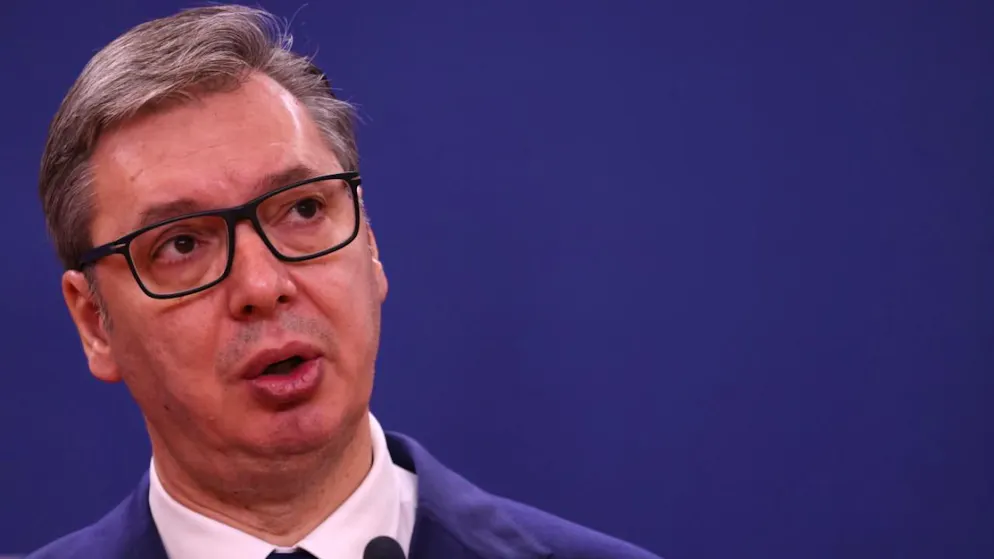 Il presidente serbo Aleksandar Vucic in una foto d'archivio