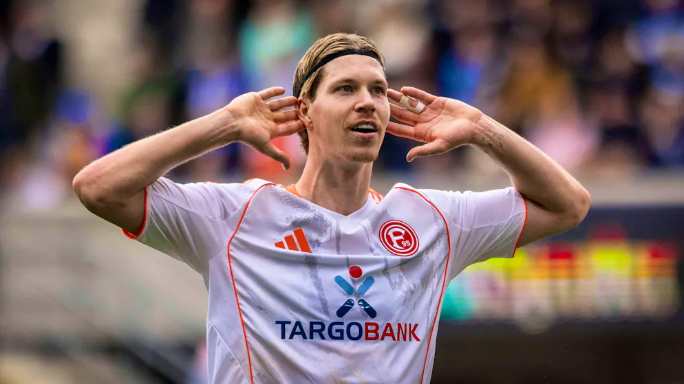 Cedric Itten is busy scoring goals for his new employer, Fortuna Düsseldorf.