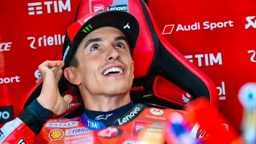 Marc Marquez has a good laugh