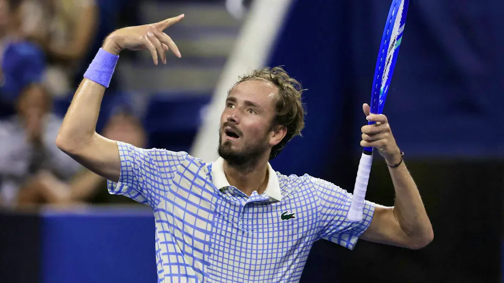 Daniil Medvedev once again lived up to his name as a bad boy.