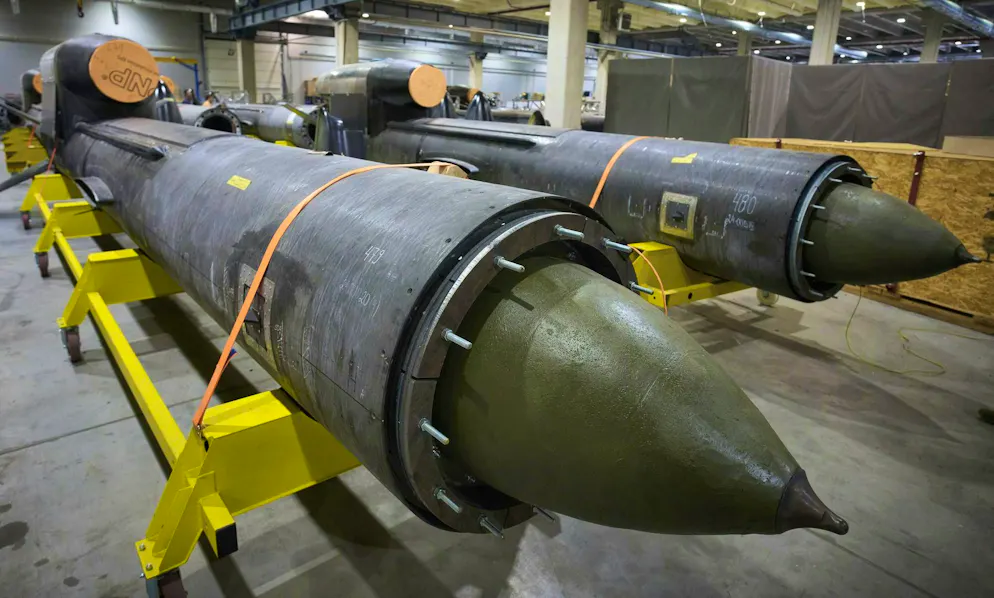 The FP-5 Flamingo. Experts believe that the warhead probably contains FAB-1000 bombs: the <em>Flamingo</em> has significantly more explosive power than Ukrainian drones.