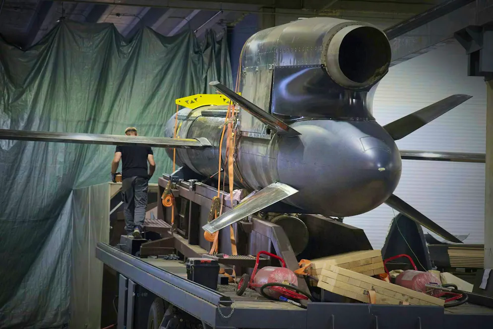The FP-5 Flamingo. The engine is built in Zaporizhia and has already proven its worth. A rocket stage propels the missile from the ground into the air until the engine takes over.