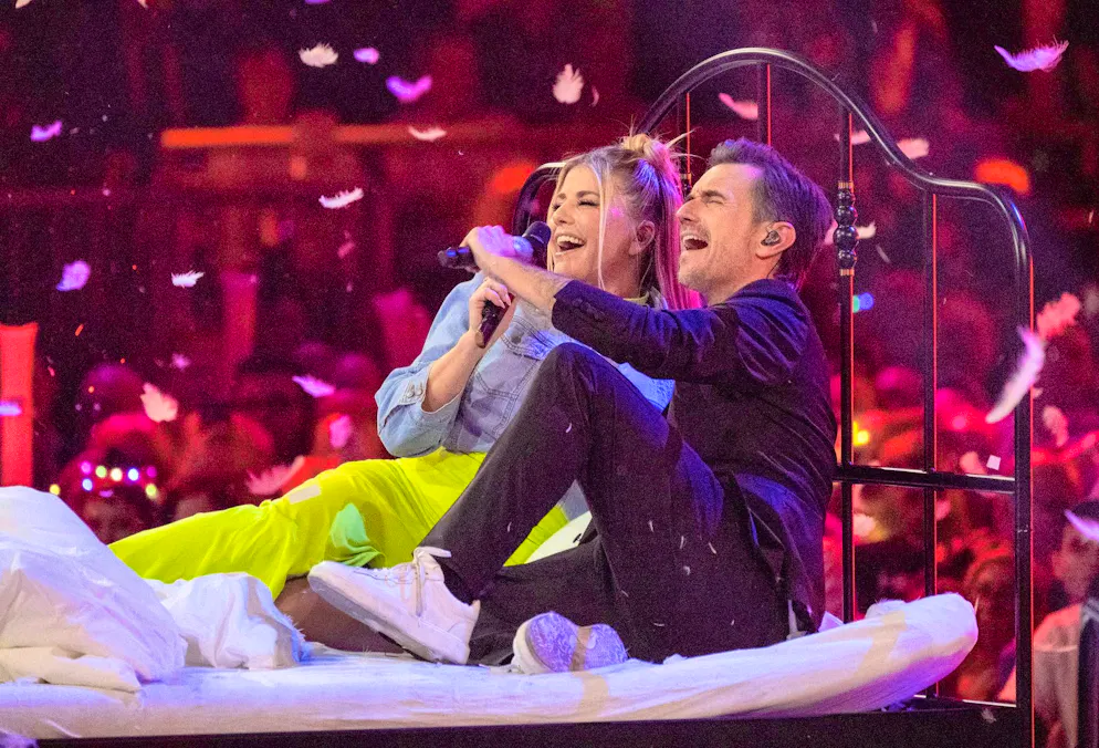 Beatrice Egli with Florian Silbereisen in the live TV show "Schlagerchampions 2024".