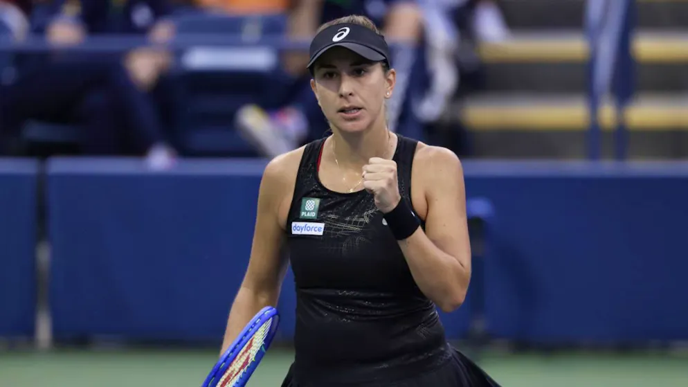 Zum Auftakt ungefährdet: Belinda Bencic am US Open.