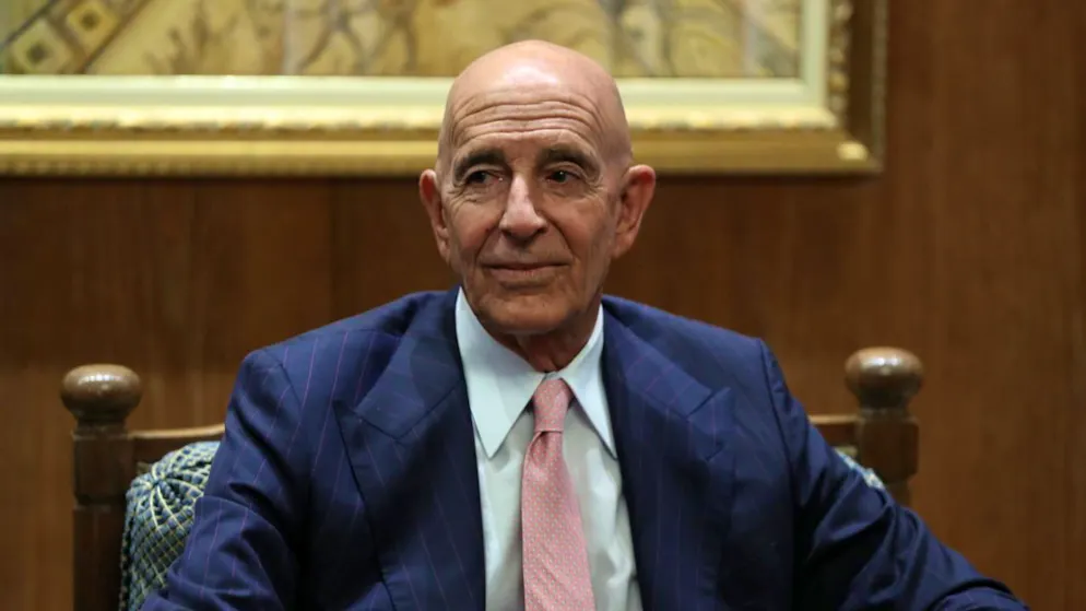 L'inviato speciale degli Stati Uniti per la Siria e il Libano Thomas Barrack. (Immagine d'archivio del 18 agosto)