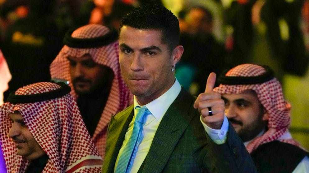 Cristiano Ronaldo is being gilded in the desert.