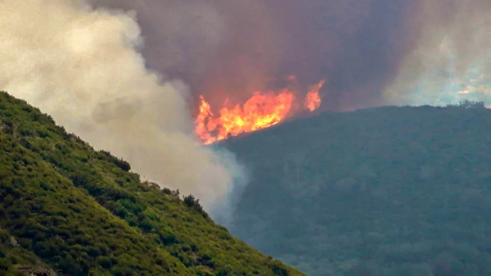 Un incendio nelle Asturie a metà mese.