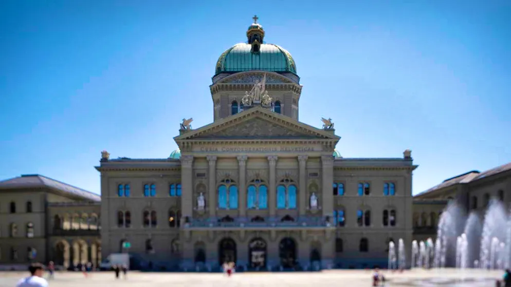 Federal Palace in Bern: The Swiss economy is currently being held back by US President Donald Trump's tariff policy. (Archive image)