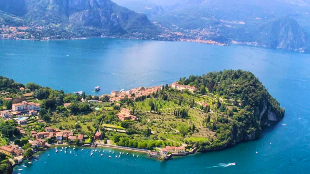 ARCHIVE - Lake Como and Bellagio seen from above. Photo: Bernhard Krieger/dpa-tmn/symbol image