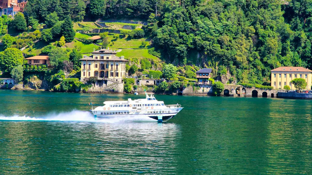 Lake Como is located around 80 kilometers north of Milan and is one of the most famous vacation regions in Italy.
