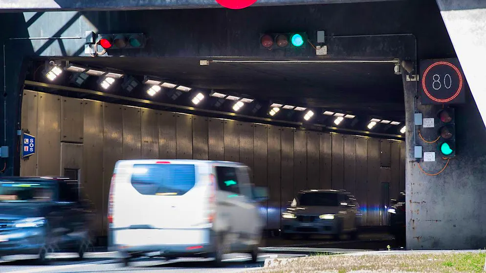 The man overtook 47 vehicles in the tunnel. (archive picture)
