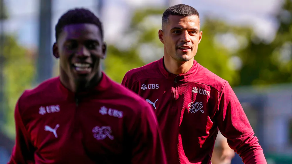 Granit Xhaka, capitaine de l'équipe de Suisse, a rejoint le rassemblement ce jeudi.