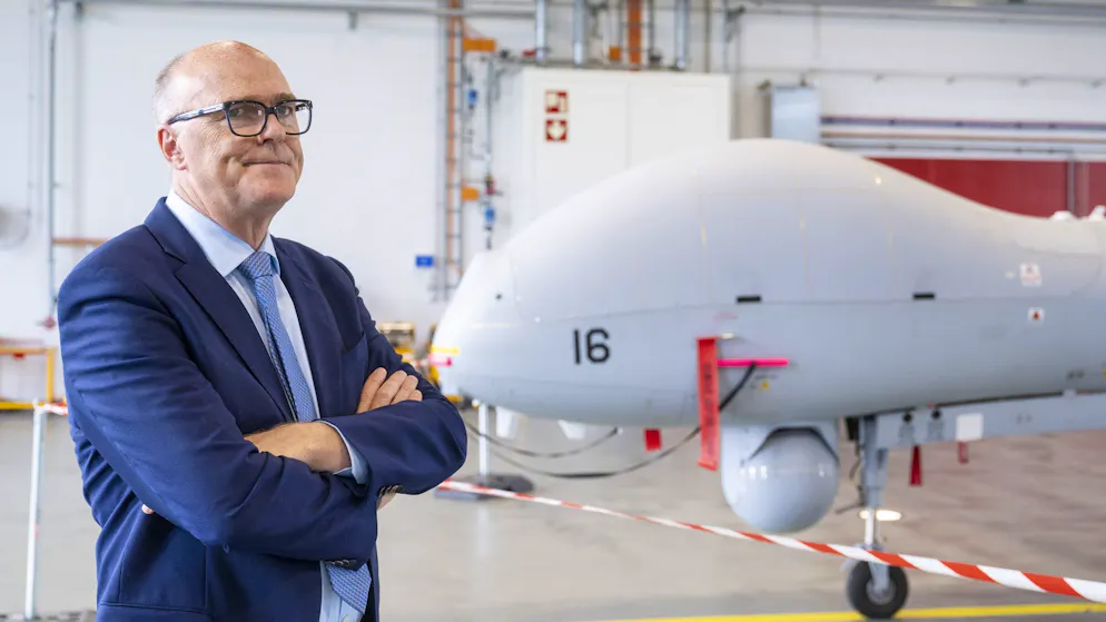 Bundesrat Martin Pfister mit der ADS 15.
