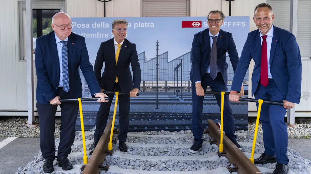 Messa in servizio a metà 2028. Posata la prima pietra delle nuove Officine ad Arbedo-Castione, Rossini: «Felice per tutti i collaboratori»