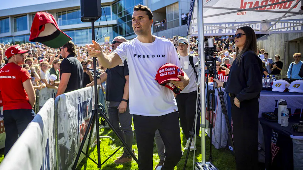 He was Trump's link to the youth. Maga activist Charlie Kirk dies after being shot in the neck - perpetrator on the run