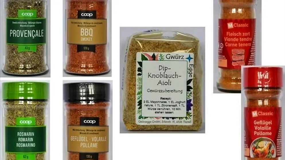 Ecco la lista completa. È allarme salmonella in alcune spezie di Migros, Coop e Gwuerzegge