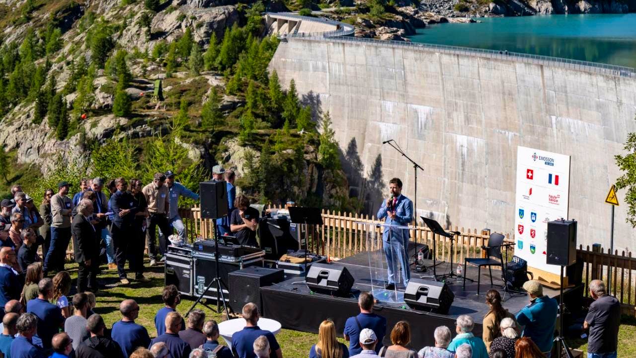 Energie. Wasserkraftanlagen von Emosson im Wallis seit 50 Jahren in Betrieb