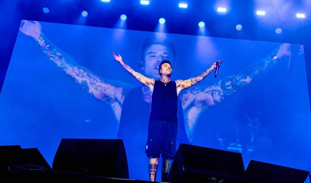 Il cantante italiano Fedez (foto d'archivio).