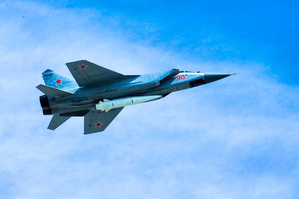 According to a media report, four Russian MiG-31s approached Polish airspace.