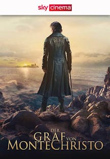Filmplakat von Der Graf von Monte Christo: Mann schaut auf das Meer.