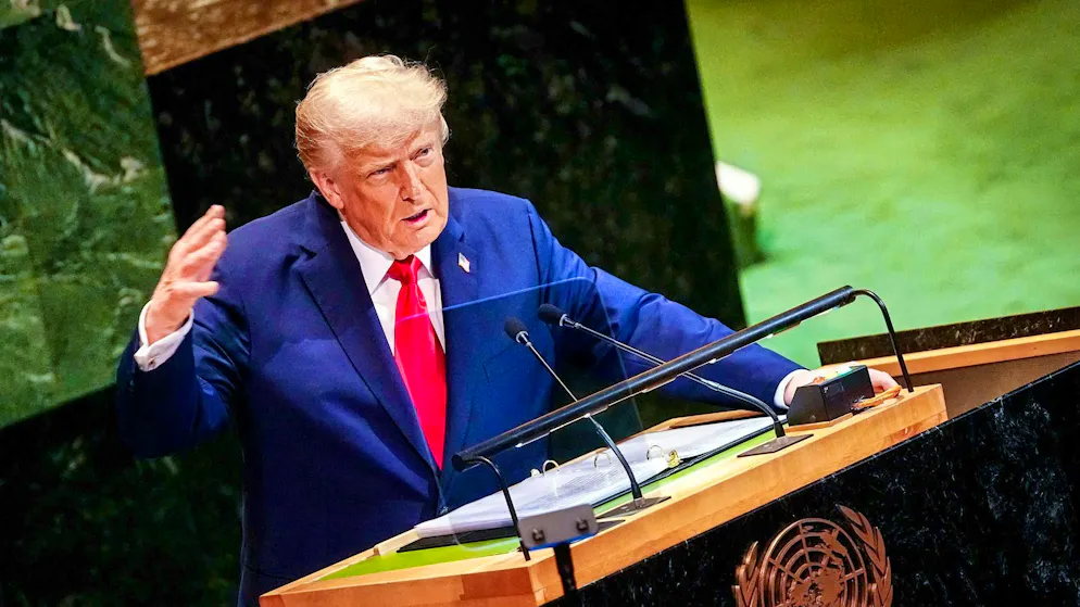 Assemblea Generale. Nel suo discorso all'ONU, Trump deride l'Europa e attacca la Svizzera