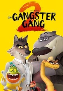 Animationsfilmposter Die Gangster Gang 2: Charaktere Wolf, Hai, Schlange und andere.