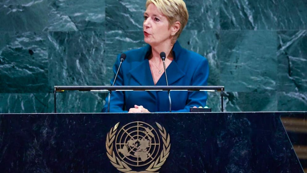 Speech to the UN. Keller-Sutter warns against autocratic tendencies