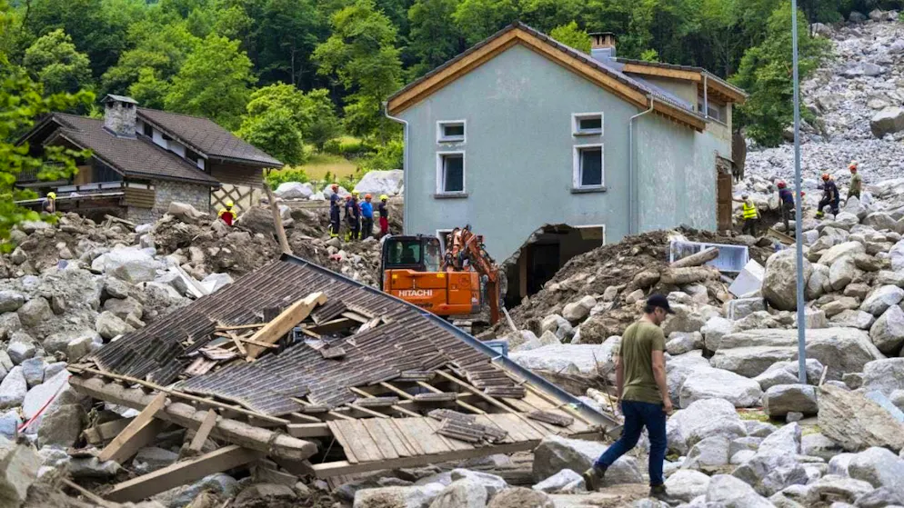 The Misox in Graubünden was hit by major storm damage in June 2024. (archive image)
