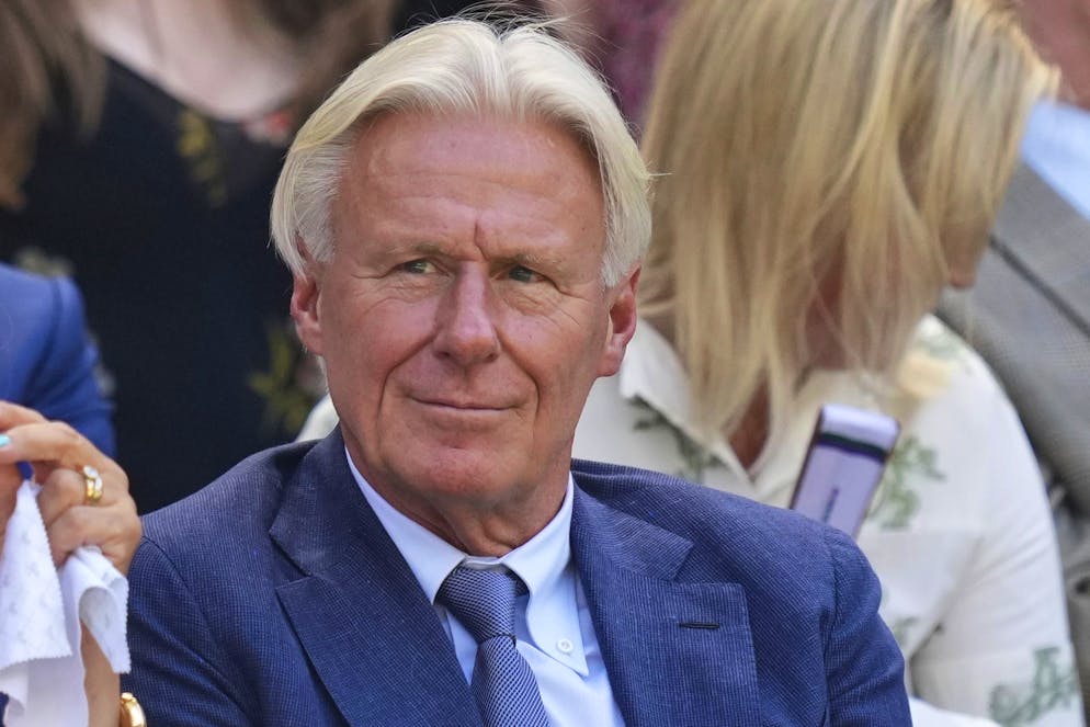 Bjorn Borg segue il torneo di Wimbledon 2025.