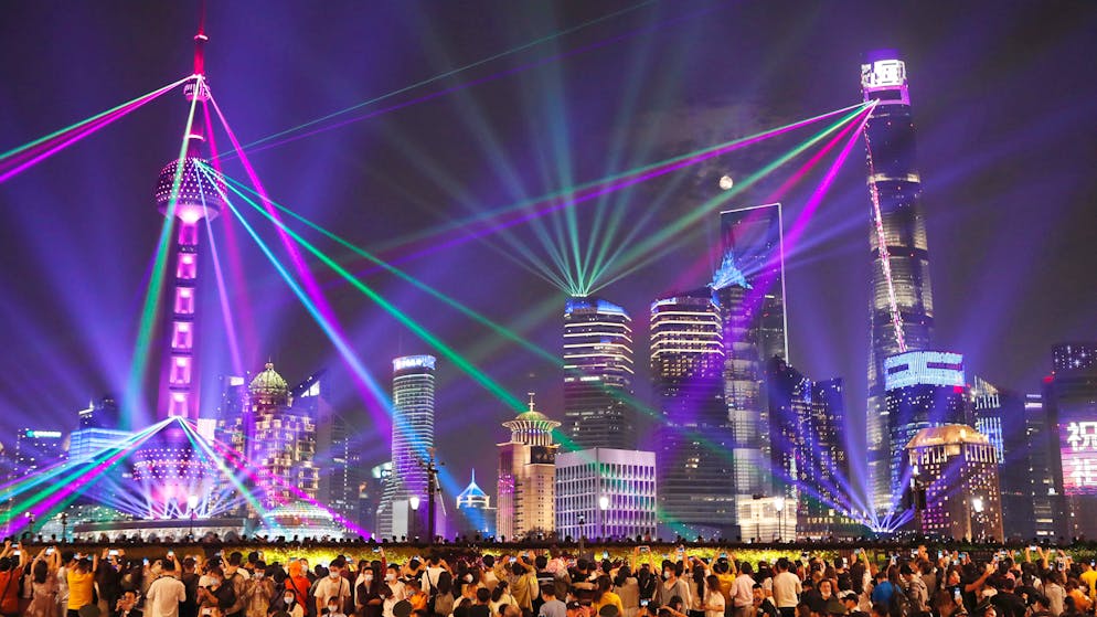 Laser, Drohnen, Projektionen. Shanghai feiert das grösste Lichtspektakel des Jahres