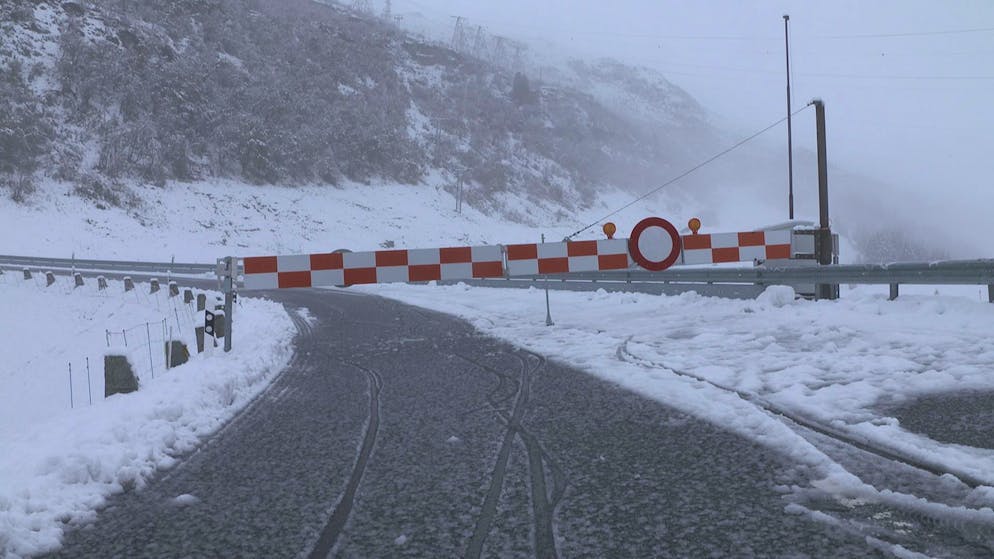 Der Gotthardpass wurde gesperrt.