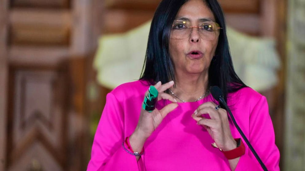 La vicepresidente venezuelana Delcy Rodriguez