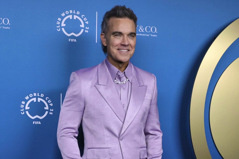 Il cantante britannico Robbie Williams (foto d'archivio).