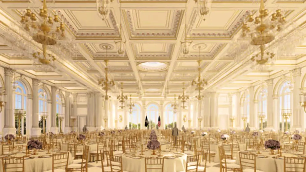 This is how beautiful the planned White House ballroom is supposed to be.