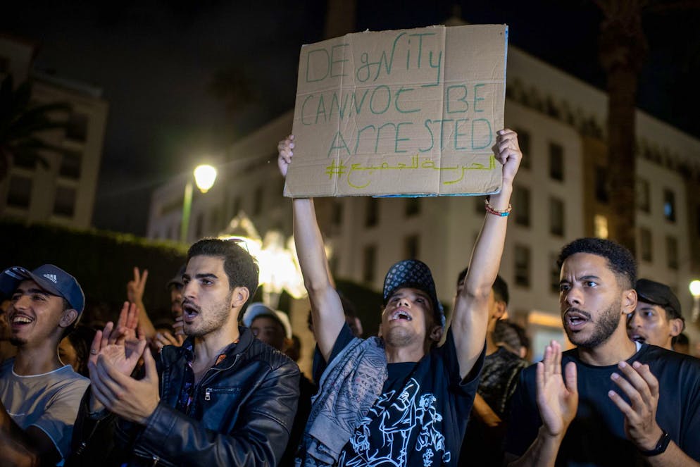 Des jeunes Marocains manifestent pour réclamer des réformes dans les secteurs de la santé et de l'éducation à Rabat, au Maroc, le 3 octobre 2025 (archives).