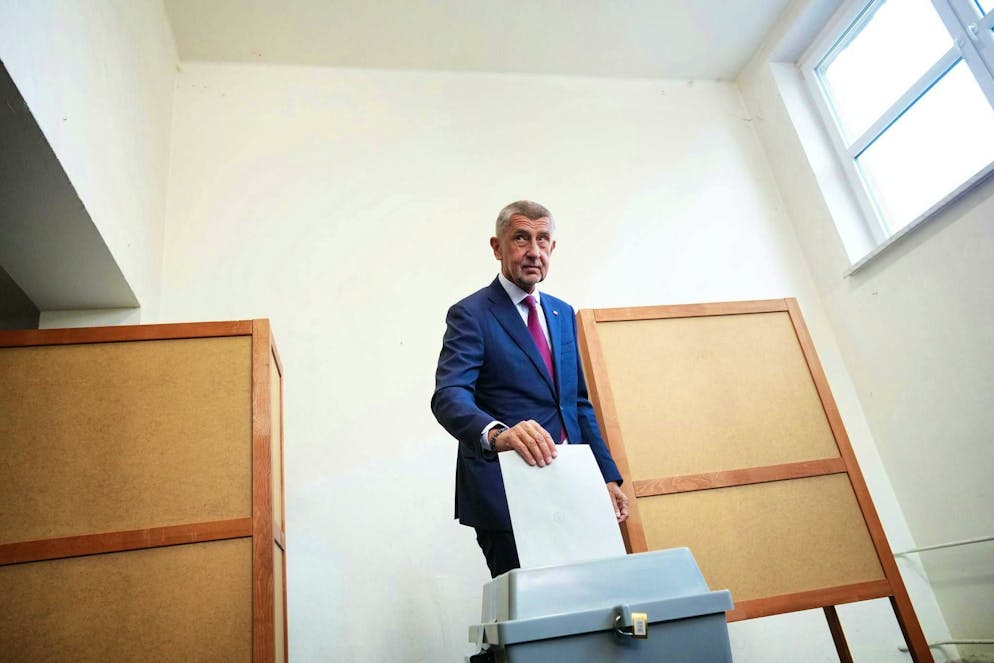 Election earthquake in the Czech Republic: Babis makes a comeback - Gallery. The leader of the opposition party ANO, Andrej Babis, casts his vote for the parliamentary elections at a polling station in Ostrava.