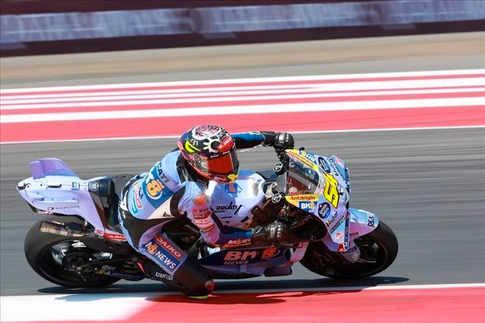 Festa per il motociclista spagnolo