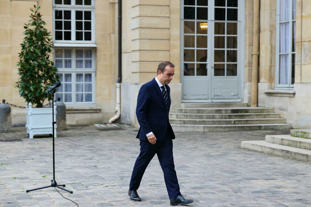 Sébastien Lecornu à l’Hôtel de Matignon, à Paris, le 3 octobre 2025.