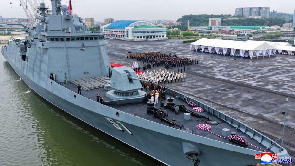 Le Choe Hyon est le premier destroyer du pays à être équipé de missiles nucléaires.