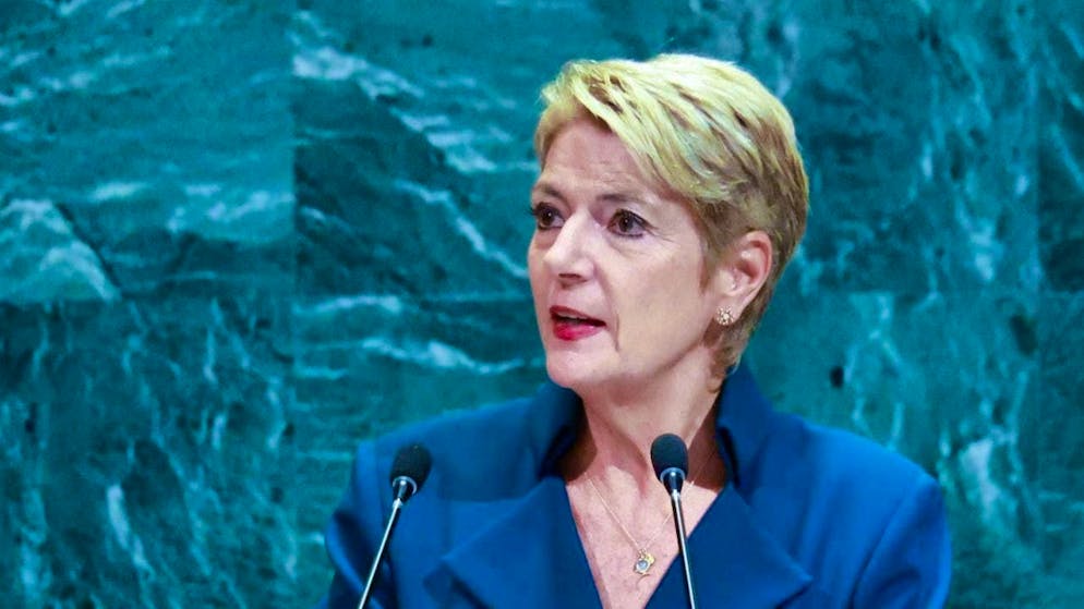 Peace is the only chance for the Middle East: President Karin Keller-Sutter is convinced of this. With this in mind, she appealed to the parties to the conflict on the second anniversary of the massacre by the Palestinian Hamas in Israel, which left around 1200 dead. (archive picture)