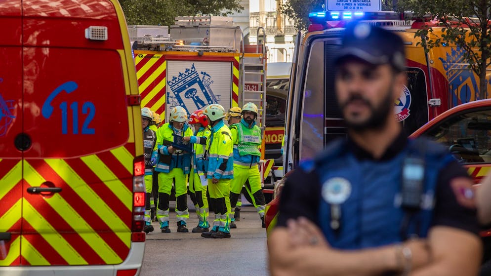 Vier Tote nach Gebäudeeinsturz in Madrid - Gallery. Die Ursache des Unglücks blieb zunächst unklar.