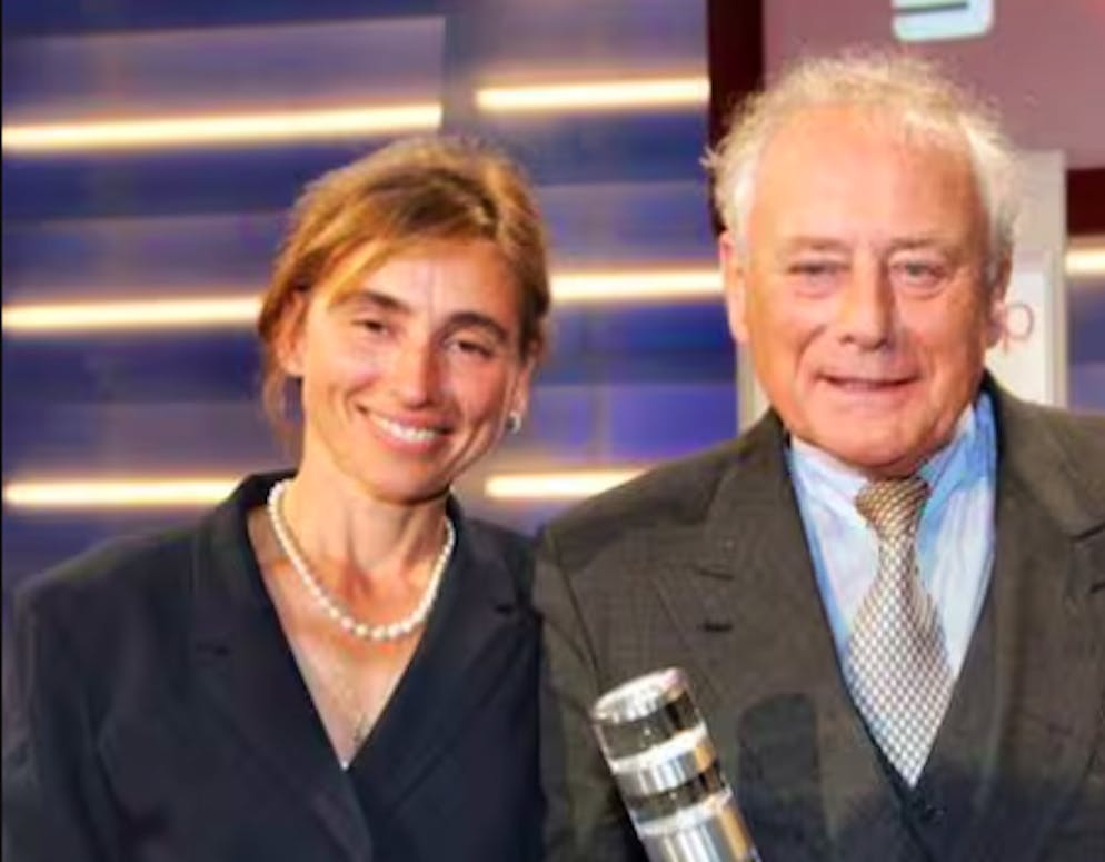 Marion Würth mit ihrem Vater und Milliardär Reinhold Würth. 